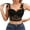 Black-05, variant on Mittory Lace Bralette for Women V Neck Bustier Corset Tops with Underwired Racerback Adjustable Strap Crop Top