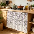 thumbnail image 2 of Cabinet Curtains 35"W x 35"L, Dustproof Sink Skirt Curtain for Kitchen Bathroom, Adhesive Desk Skirt Privacy Short Curtains for Office Closet Vanity Shoe Rack, 2 of 8
