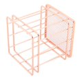 thumbnail image 1 of Fdit Panier de Rangement en Fer Rose Doré, Organisateur, Support de Rangement, Déco de Bureau, Panier de Rangement en Fer, Support de Rangement, 1 of 8
