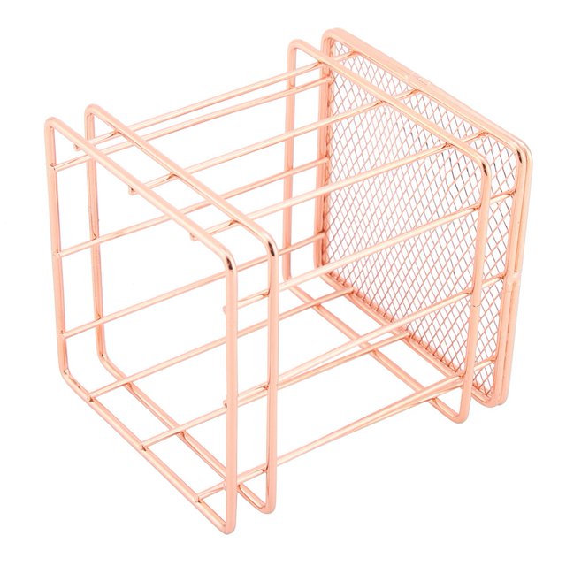 Fdit Panier de Rangement en Fer Rose Doré, Organisateur, Support de Rangement, Déco de Bureau, Panier de Rangement en Fer, Support de Rangement
