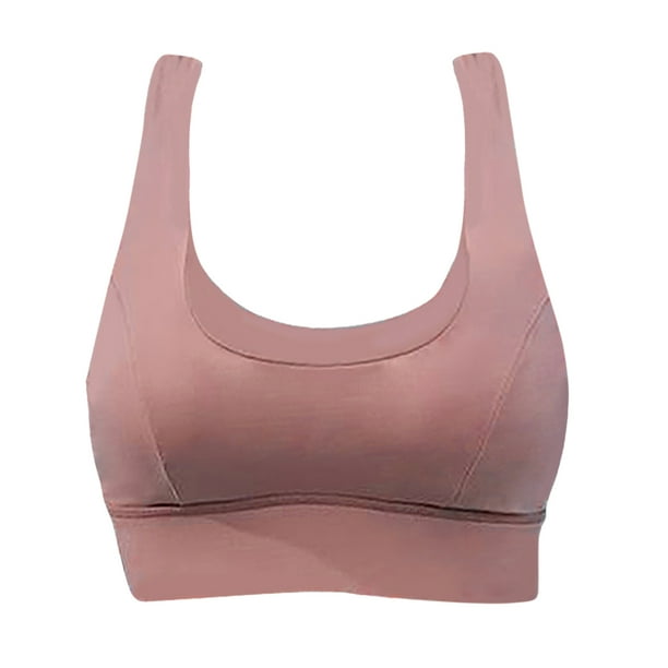 Sujetador deportivo Sunnimix Crop Top Chaleco Rosa XL Sujetadores deportivos para mujer High Import