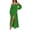 Dark Green, variant on Women's Boho Off Shoulder Dress Spring Summer Side Split Flowy A Line Long Maxi Dresses L