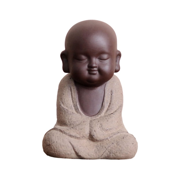Injueey Adornos de cerámica de Buda, exhibición única para decoración del hogar exquisita, estatuas de Buda de amplia aplicación Decoración del hogar Tipo 6