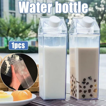 Milk Carton-Shaped Water Bottle - Clear | Walmart Canada