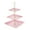 Pink, variant on Cupcake Stand,Dessert Table Display Set,3-Tier Cupcake Stands for Dessert Table Display Set,3 Tier Clear Plastic Cake Stand,Cupcake Tower Holder for Wedding,Birthday,Party Decorations(Pink)