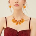 thumbnail image 4 of Collier Clavicule pour Femmes, Collier Pull avec Perles de Mode et Boucles d'Oreilles Pendantes, 4 of 7