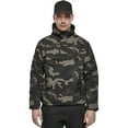 thumbnail image 2 of BRANDIT INDIVIDUAL WEAR Adult Male Fleece-Lined Quarter Zip Windbreaker Pullover, Dark Camo, Size: XL, 2 of 6