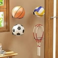 thumbnail image 4 of SEWACC 2 Pcs Support de Rangement en Métal pour Basketball Support Mural en Fer 11.8x5.9x2.4in, 4 of 8