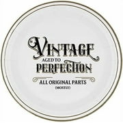 30 Count, Vintage - Aged to Perfection 7-inch Paper Party Dessert Plates for Birthday or Anniversary Parties