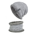 thumbnail image 1 of RXIRUCGD Men's And Winter New Collection With Velvet Hook Hat And Neck Warmth Set( Gray ), 1 of 4