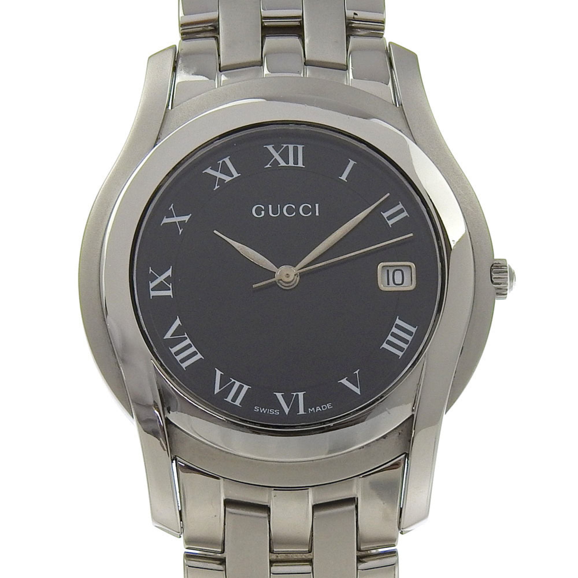 Pre-Owned Gucci GUCCI Watch 5500M Stainless Steel Quartz  display picture 3