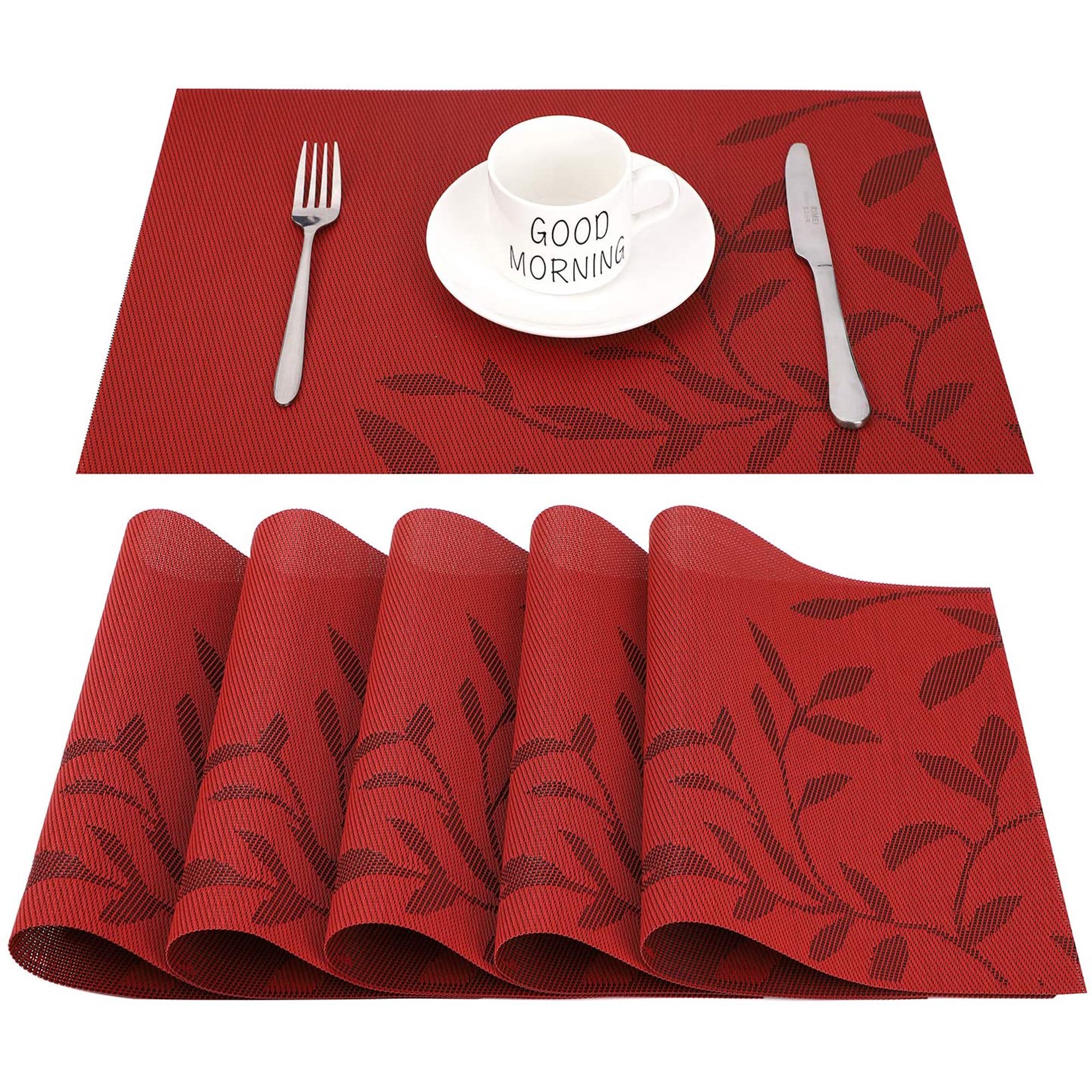 Sets De Table Lavables Résistants Chaleur Set De Table - Noël - 6 PCS - Résistant à La Chaleur - Lin - 32x45 6 Pièces Thème Noël Sets De Table Lavables Résistants Chaleur Set De Table - Noël - 6 PCS - Résistant à La Chaleur - Lin - 32x45 6 Pièces Thème Noël