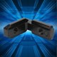 thumbnail image 4 of Conector En Forma de L Amonsee Conector de esquina Interior de Rosca de Tornillo M5 Acero al carbono Negro Niquelado 26 x 25 mm, 4 of 8