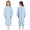 Light Blue, variant on Aislor Girls Hospital Gown Tear Away Open Back Post Surgery Dress Patient Chemo Port Adaptive Clothing Ivory 6