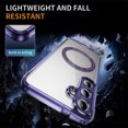 thumbnail image 5 of Magnetic for Samsung Galaxy S24+ Case, [Fit for MagSafe] [Never Yellowing] [Military Grade Rugged Durable Protection] Back Slim Clear Wireless Charging Shockproof Premium Phone Case,Purple, 5 of 7