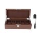 thumbnail image 5 of Caja de reloj organizador para hombre, caja de almacenamiento de reloj grande, caja de exhibición de madera para 5 relojes Marron oscuro Yinane Caja de joyería de reloj, 5 of 8