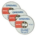 thumbnail image 5 of Dremel EZ426CU EZ Lock 1-1/4" Metal Wheel Rotary Tool Accessory for Cutting Wood, Plastic and Metal, 3 Pack, 5 of 6