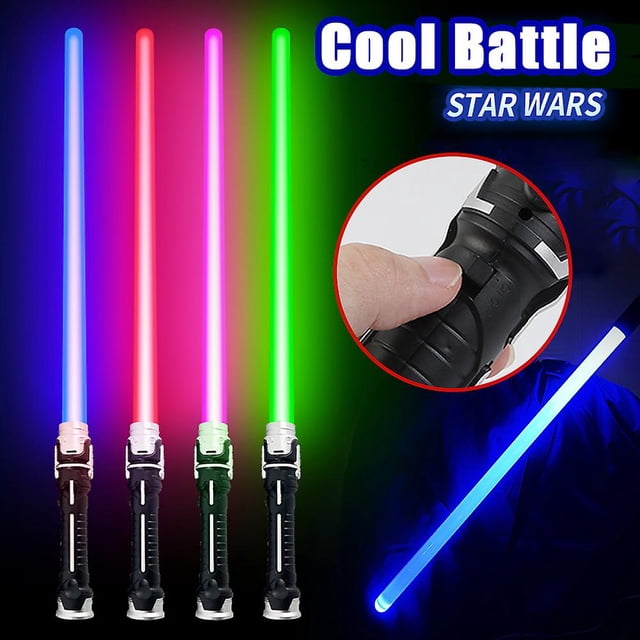 Juguetes de espada láser de Wars con sonido e iluminación para niños, mango antideslizante, sable de luz, accesorios para fiesta de Cosplay