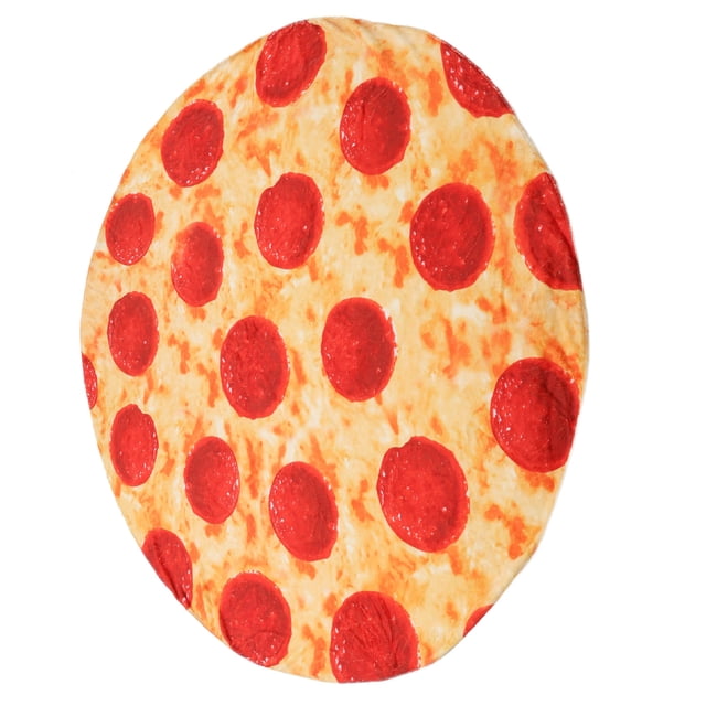 Manta de comida divertida para adultos y niños, manta de pizza para adultos, linda manta, divertida manta de franela para pizza, funcionamiento suave