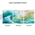thumbnail image 3 of 2D Flat, Large Modern Abstract Canvas Wall Art  Minimalist Decor with Fluid Blue, Green, and Beige Design for Living Room, Bedroom, or Home Office, Bedroom Artwork , Wall Art Decor 12*16inch*3pcs, 3 of 6