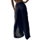 thumbnail image 4 of Txlixc, pantalones de playa para mujer, doble cara, corte alto, copo de nieve, bola de piel, adornado, cintura alta, pantalones para cubrir abdominales Txlixc  Estilo de ocio, 4 of 5