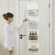 thumbnail image 1 of Bolsa organizadora de almacenamiento vertical de pared - Organizador de armario colgante de 4 niveles con tela no tejida, blanco o gris, 51,18 x 11,81 x 5,91 pulgadas, 1 of 6