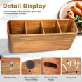 thumbnail image 3 of Soporte para utensilios de madera de acacia Rodelna con 4 compartimentos, 3 of 7