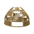 thumbnail image 3 of Pantalla de lámpara de cuerda de papel tejido, pantalla de lámpara colgante, decoración de diseño vintage, cubierta de para sala de estar de estilo, 3 of 8