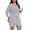 06-Light Gray, variant on Daystry Womens Plus Size Pajama Sets 2 Piece Summer 3/4 Sleeve Tops Shorts with Pockets for Lounge Sleepwear L-4XL