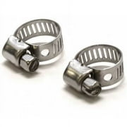 Ideal Boat Gas Fuel Hose Clamp | Stainless 5/16 To 5/8 Inch (PAIR)