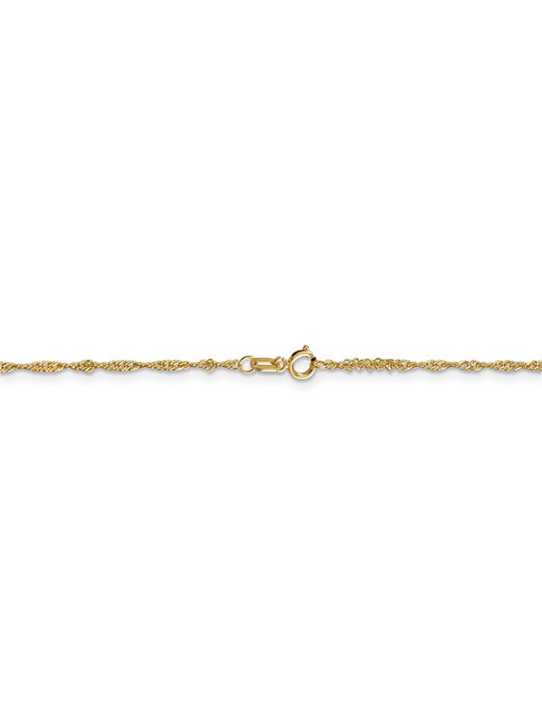 9 in 14k .90mm Box Chain 14 kt Yellow Gold Length 