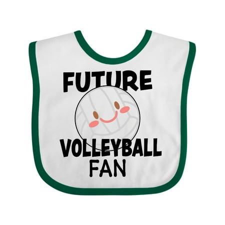 

Inktastic Future Volleyball fan Gift Baby Boy or Baby Girl Bib