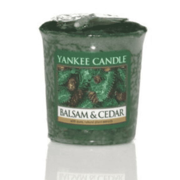 Yankee Candle Balsam & Cedar Sampler Votive Candle 1.75 oz.