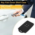thumbnail image 3 of Funda de llave de coche de TPU negra para Renault Clio - Funda de control remoto de 4 botones, 3 of 6