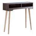 thumbnail image 3 of Furniture of America Keller 2-Shelf Console Table, Walnut, 3 of 7