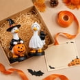 thumbnail image 5 of AZXY Indoor Halloween Decorations, 2 Pack Resin Halloween Duck Tabletop Ornament Witch Costume Duck & Ghost Cloak Duck with Black Cat for Bedroom Bar Mantel Retail Store Window Party Yard Garden, 5 of 7