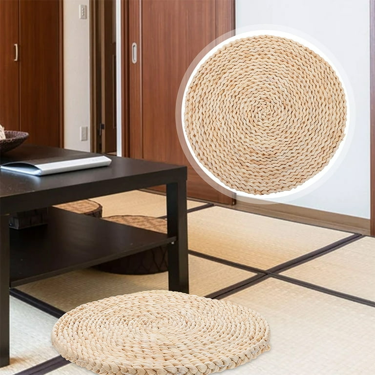 1pc Rattan Weaving Seat Cushion Art Craft Rattan Pad Fresh Home Sitting Cushion