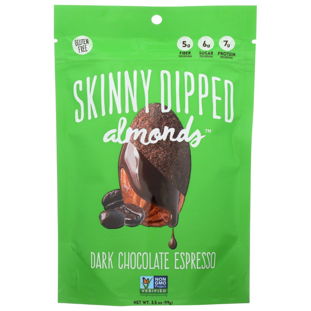 Skinny Dipped Dark Chocolate Espresso Almonds, 3.5 Oz