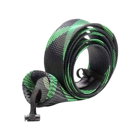 Fishing Rod Socks & Mesh Rod Cover with Lanyard & Fishing Tool Gift for Fishing Enthusiasts-Green Fishing Rod Sleeve Rod Sleeves Fishing Fishing Pole Sleeve