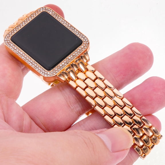 Fashionable Women Rhinestone Embellished Watch Elegant LED Wrist Watch for Gift