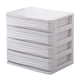 thumbnail image 2 of Cajón de Plástico para Cosméticos, Organizador de Maquillaje, Caja de Almacenamiento de Maquillaje, Contenedor para Ataúd de Uñas, Caja de Almacenamie 4 niveles blanco Soledad Organizador cosmético del maquillaje, 2 of 7