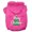 Bright Pink, variant on Christmas Pet, Dog  Cat Hoodie Screen Printed, "Scribble Merry Christmas"
