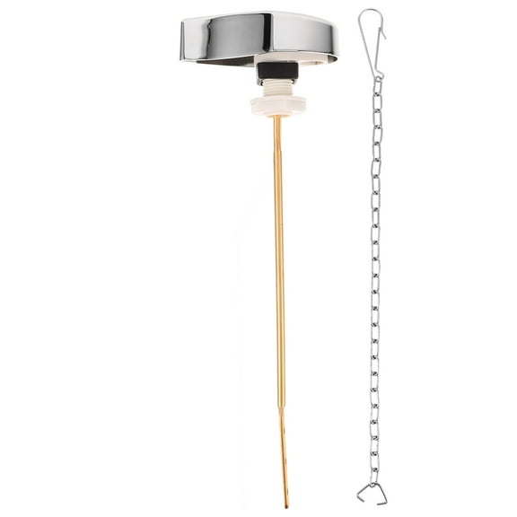 LEORX Bathroom Use Toilet Handle Lever Silver Stainless Steel 1Pcs