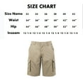 thumbnail image 3 of Coevals Club Men's Cargo Shorts Outdoor Multi-Pockets Relaxed Fit Cotton Solid Casual Shorts 03 Dark Grey 36, 3 of 6