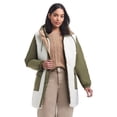 thumbnail image 2 of Sam & Libby Ladies Long Sleeve Mid-Length Parka with Sherpa Panels, 2 of 6