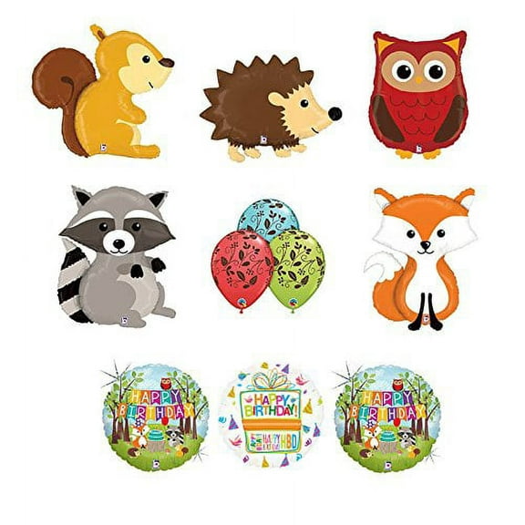 Woodland Creatures Birthday Party Supplies Baby Shower Balloon Bouquet Decorations