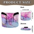 thumbnail image 2 of Haosy Pink Purple Blue Marble Golf Mallet Putter Cover Strong Magnetic Leather Golf Club Headcover Closure, 2 of 7