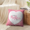 thumbnail image 4 of LALILO Throw Pillow Covers Happy Mother Day White Heart Shape Pink Cushion Cover 18" x 18", 3197 Pack, 4 of 6