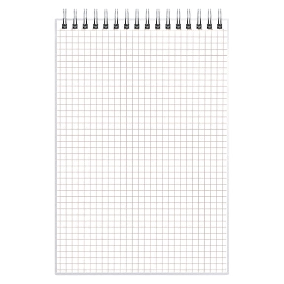 A4 Top Spiral Notebook, Thickened Horizontal Grid Book, Wirebound Writing Pad, 80 Sheets Top Bound Notebook, Graph Paper Notebook, No Bleed Smooth Paper for Office Meeting Note Taking Daily Journal