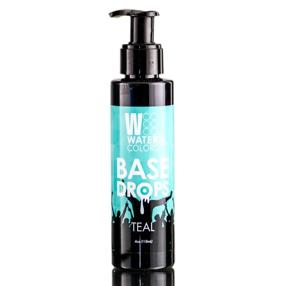 Tressa Watercolors Base Drops, Temporary Hair Dye Drops, Teal, 4 oz